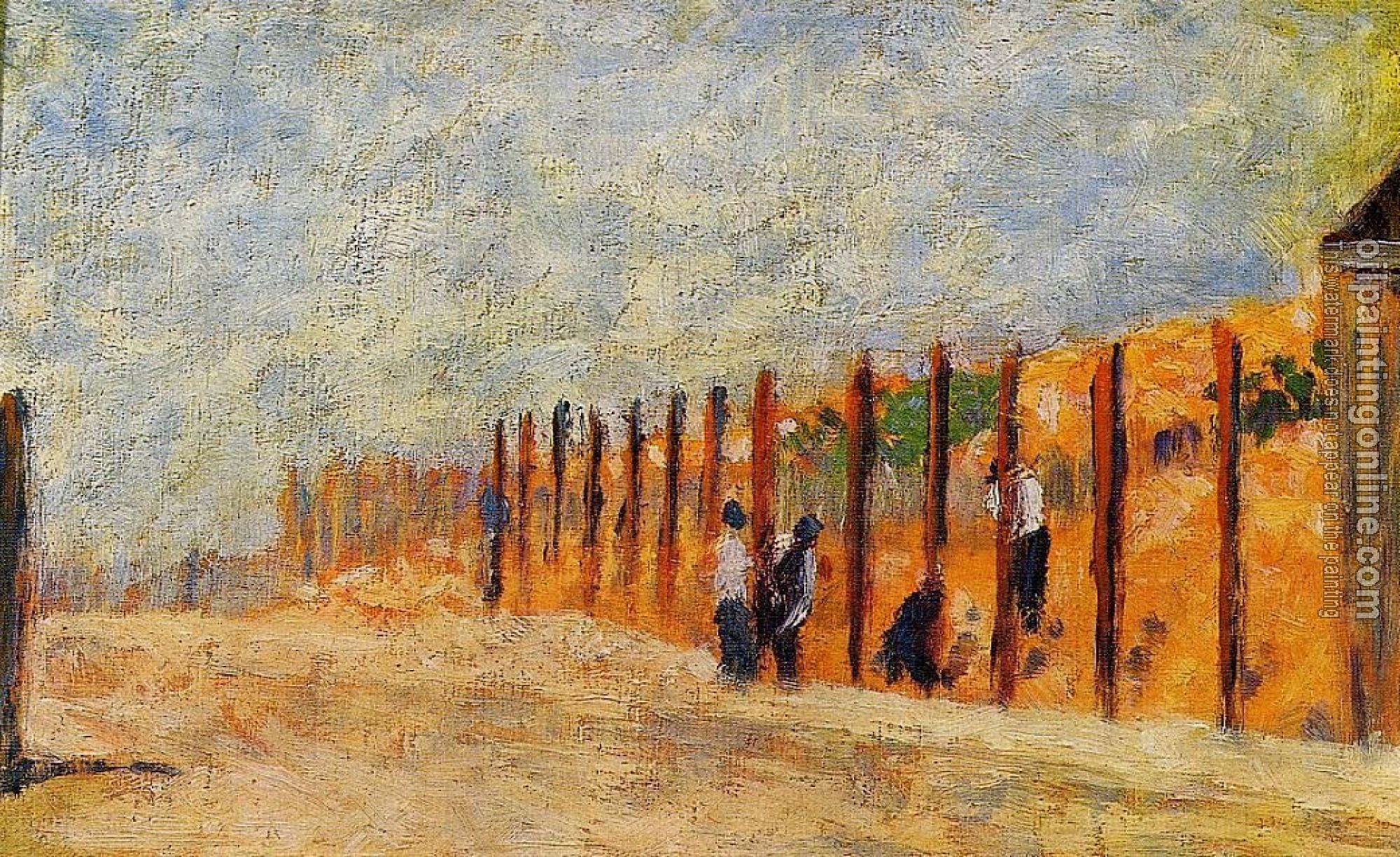 Seurat, Georges - Peasants Driving Stakes